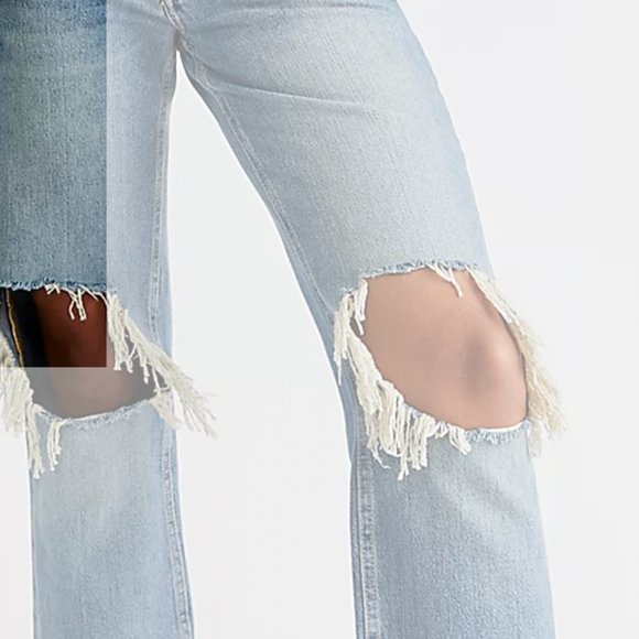 Free People Maggie Mid Rise Straight Leg Jeans NWT - Picture 3 of 8